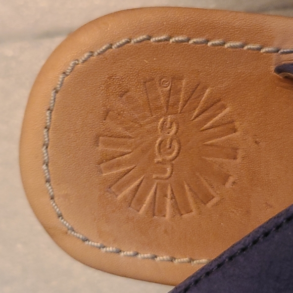 Ugg Espadrille Wedge Leather Sandals - Picture 2 of 14